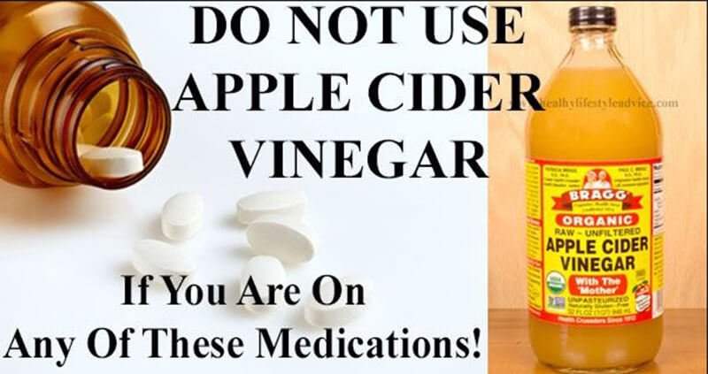 Who should not use apple cider vinegar