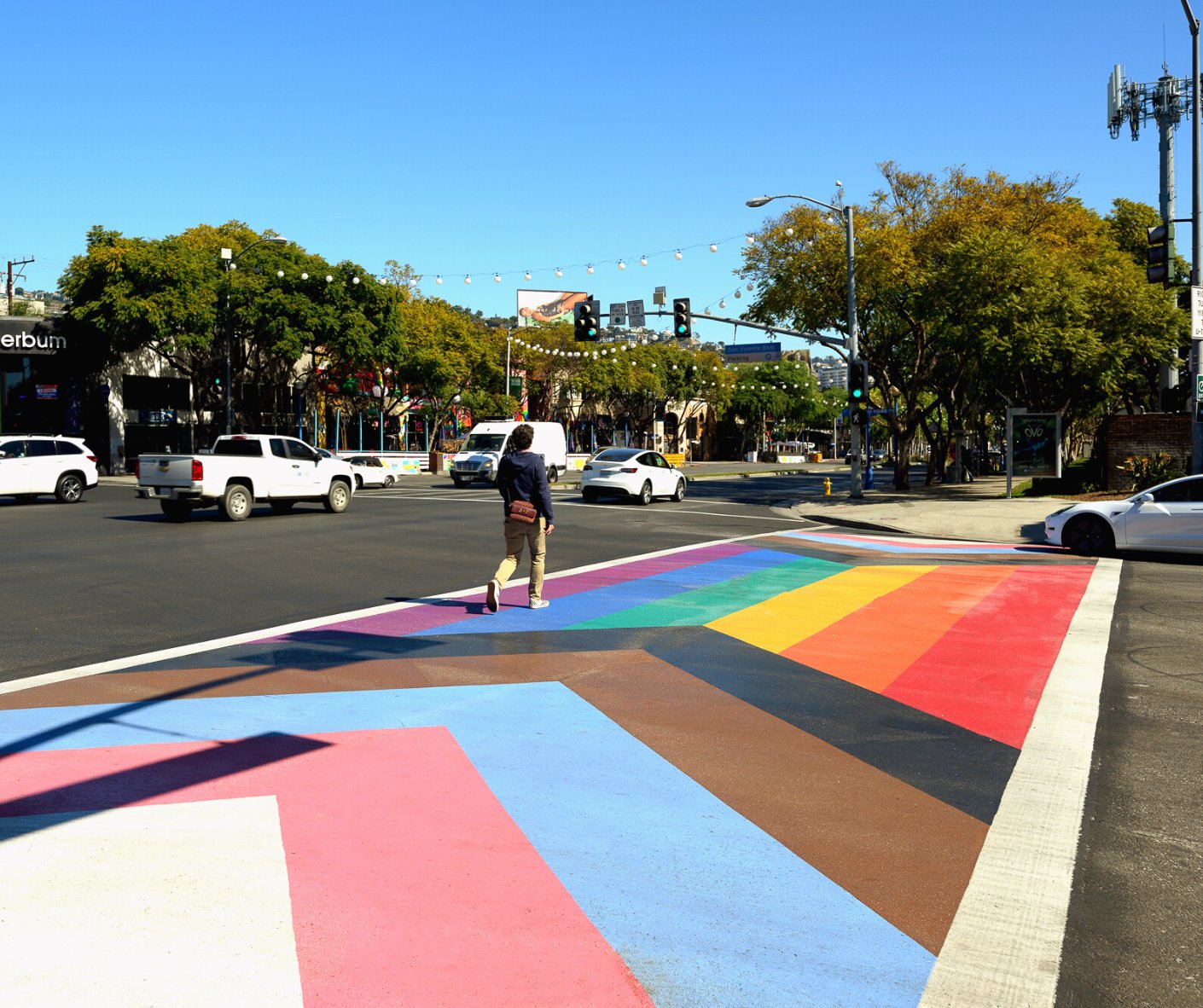 Rainbow crosswalks