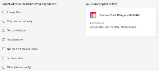 How to cancel Adobe subscription without any fee?