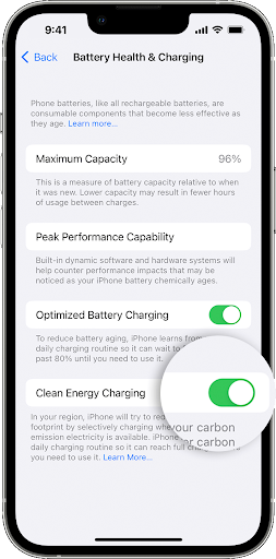 How to turn off Optimized Battery Charging
